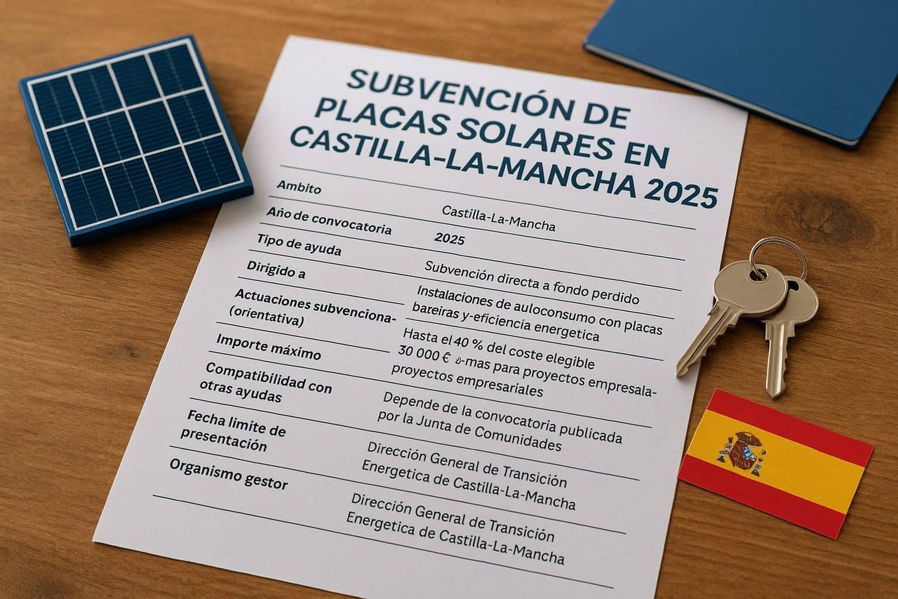 Subvención de placas solares en Castilla-La Mancha 2025 - feat subvenciones placas solares castilla la mancha